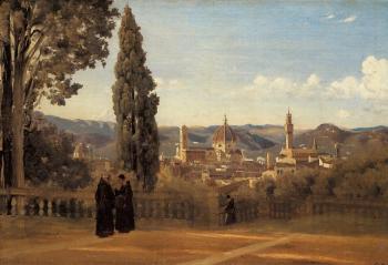 Jean-Baptiste-Camille Corot : Florence, The Boboli Gardens